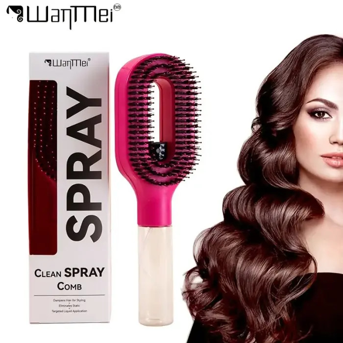 2 In 1 Spray Hair Brush [Ruby Red]