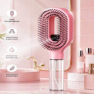 2 In 1 Spray Hair Brush [Pink]